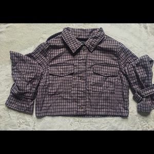 Wild Fable Cropped Purple Blazer
